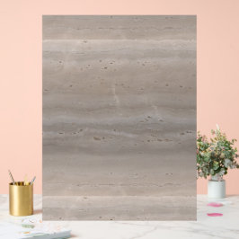 Señal Acrílica Piedra Travertina Pulida Champiñón Beige Minimalis
