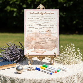 Señal Acrílica Pink Goose Libs Baby Shower Group game