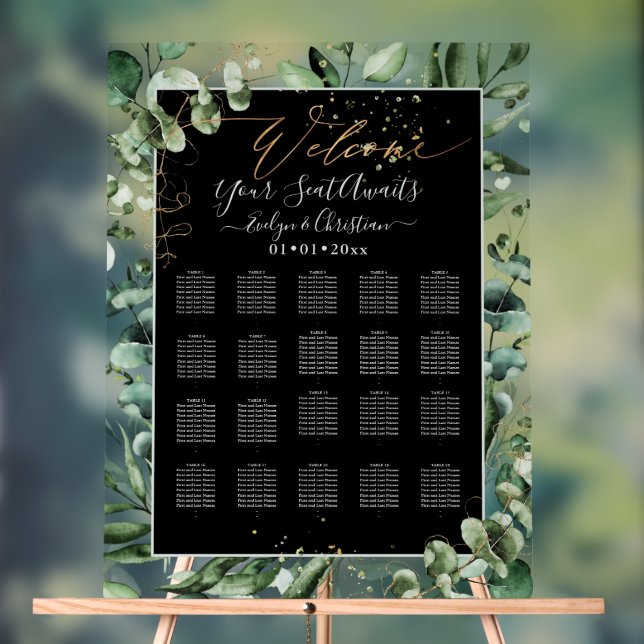Señal Acrílica PixDezines Elegant Rústico Eucalyptus (Neutral )