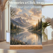 Placa conmemorativa para mascotas con código QR pe