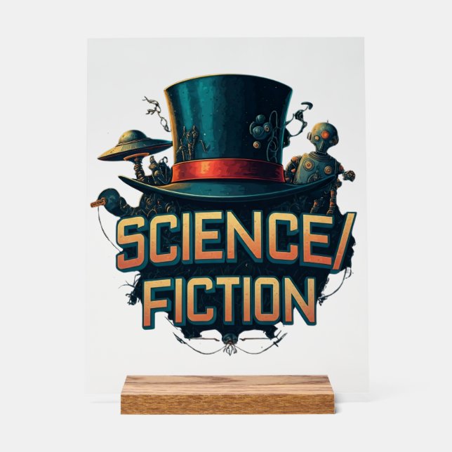 Señal Acrílica Placa de ciencia/ficción (Anverso)