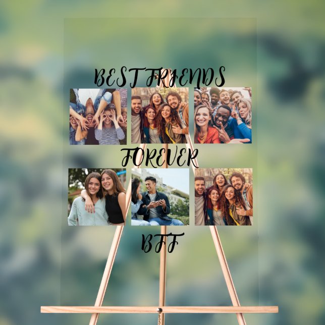 Señal Acrílica Plantilla de fotografía personalizada "Best Friend (Neutral )