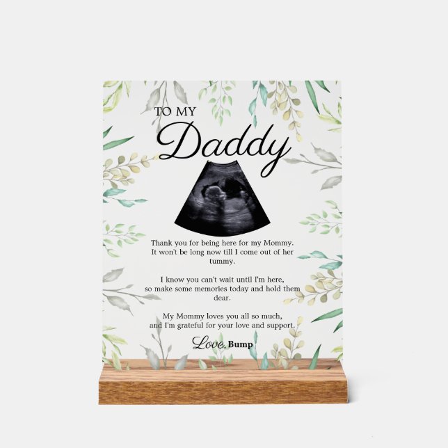 Señal Acrílica Poema de Papá Bump (Anverso)