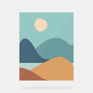 Señal Acrílica poster de boho minimalista