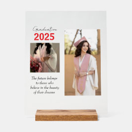 Señal Acrílica Poster de graduación personalizado