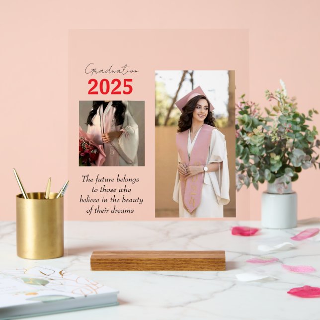 Señal Acrílica Poster de graduación personalizado (Boda)