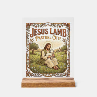 Señal Acrílica Prado de Cordero Jesús Lindo Prado de Cordero Jesú