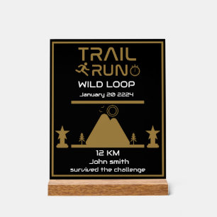 Señal Acrílica Premio a la competencia de Trail Run