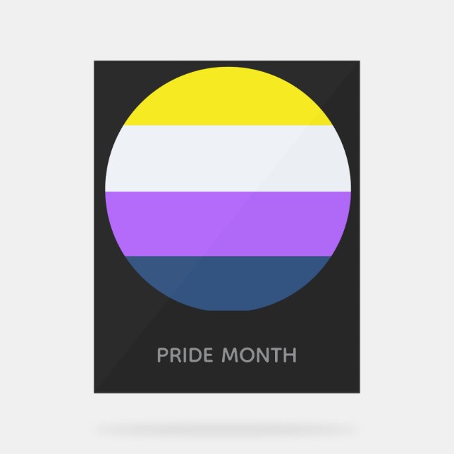 Señal Acrílica Pride Flagge (Anverso)