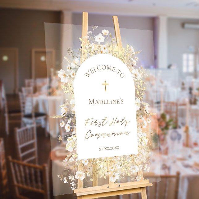 Señal Acrílica Primera bienvenida de la Santa Comunión (Subido por el creador)