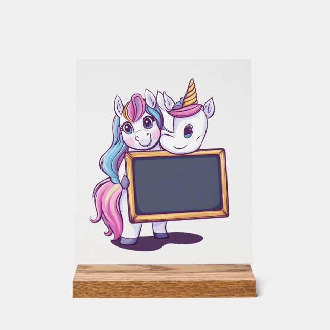 Señal Acrílica Profesor Unicornio (1) (Anverso)