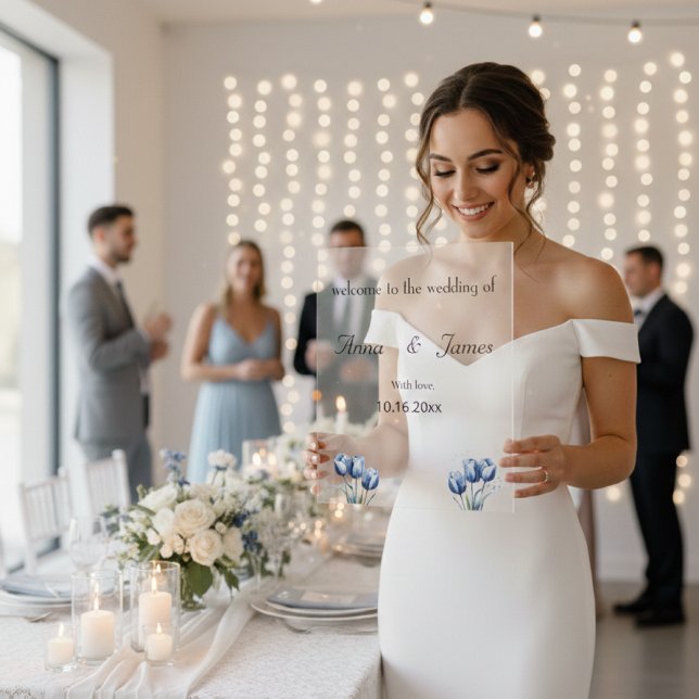 Señal Acrílica Programa Delft Blue Tulip Wedding (Subido por el creador)