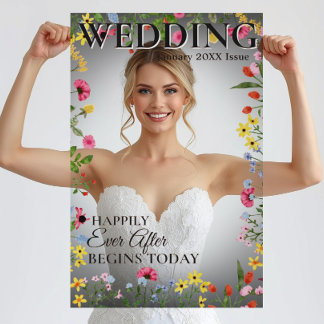 Señal Acrílica Prop para Foto de Boda - Portada de Revista Divert