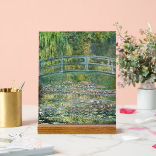 Señal Acrílica Puente Japonés Nenúfares Arte de Claude Monet
