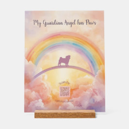 Señal Acrílica Pug Rainbow Bridge Acrylic Memorial Sign – Music