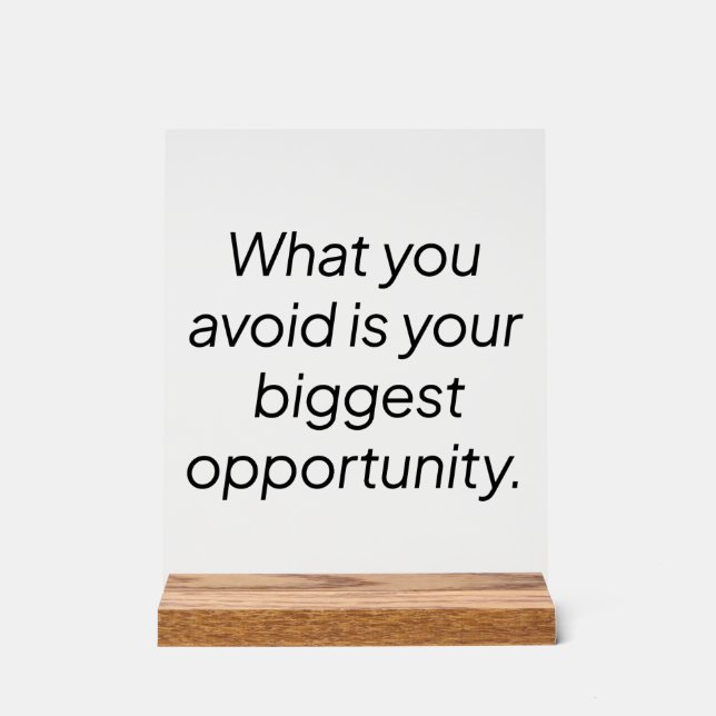 Señal Acrílica Qué Evita El Rótulo Acrílico (Anverso)