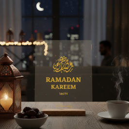 Señal Acrílica Ramadán Mubarak personalizado Luna Visión Dua Tran