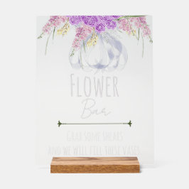 Señal Acrílica Ramo de flores con lazo azul de Puerto Madero Flow