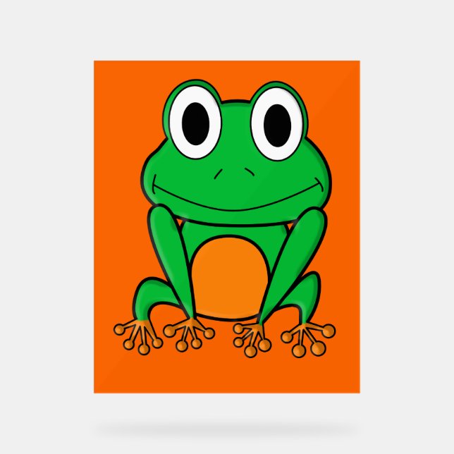Señal Acrílica Rana verde (Anverso)