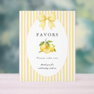 Señal Acrílica Recuerdo para Baby Shower Little Lemon Mama's Main