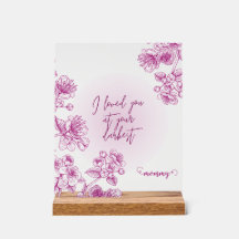 regalo de acrílico púrpura