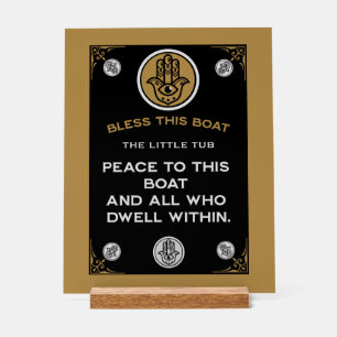 Señal Acrílica Regalo de bendición de calentamiento de barco