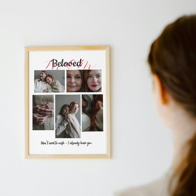Señal Acrílica Regalo de Collage de Fotos Personalizado para Mamá (Subido por el creador)