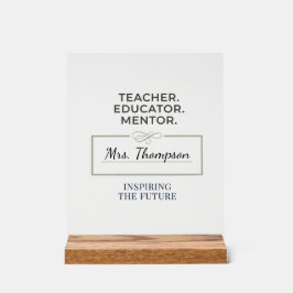Señal Acrílica Regalo de jubilación personalizado para maestro. E