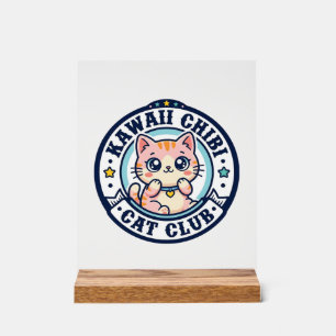 Señal Acrílica Regalo para mamá gata Kawaii Chibi - Kawaii Chibi