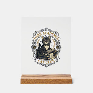 Señal Acrílica Regalo para papá gato de Dark Academia - Dark Acad
