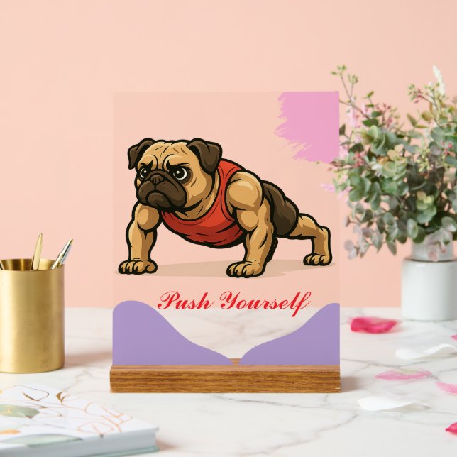 Señal Acrílica "Regalo perfecto para los amantes de los gimnasios (Boda)