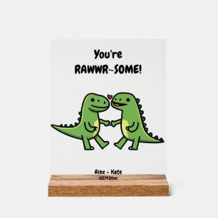 Señal Acrílica Regalo Personalizado de Aniversario Adorable