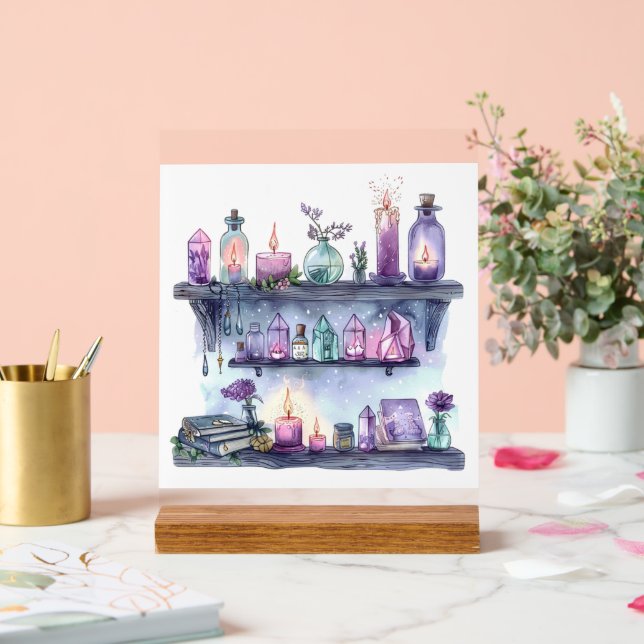 Señal Acrílica Repisa ritual - Cada artículo tiene un hechizo (Boda)