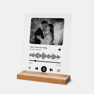 Señal Acrílica Reproductor de Música de Canción Personalizada
