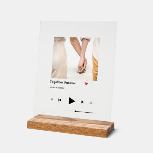 Señal Acrílica Reproductor de música personalizado - Añadir tu fo