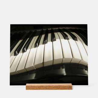 Señal Acrílica Resumen de claves de piano retorcidas
