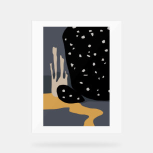 Señal Acrílica Resumen de fondo artístico en la pared