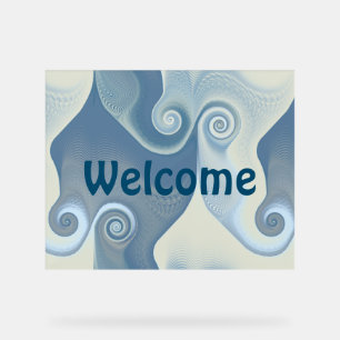 Señal Acrílica Resumen Espirales de energía - patrón ininterrumpi