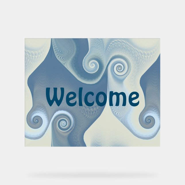 Señal Acrílica Resumen Espirales de energía - patrón ininterrumpi (Anverso)