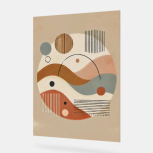 Señal Acrílica Resumen geométrico Imprimir arte boho