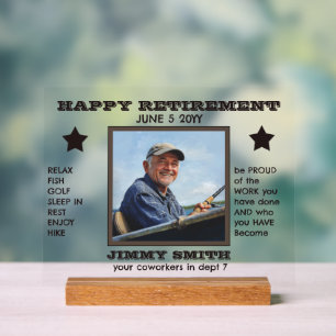 Señal Acrílica Retirement Keepsake