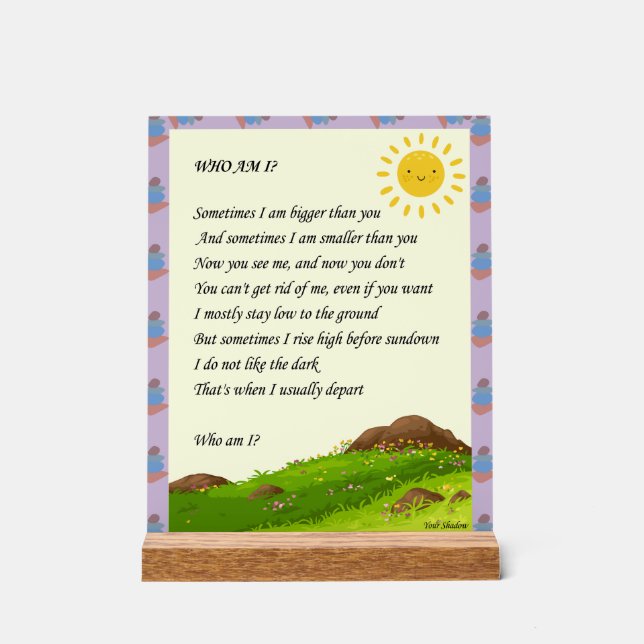 Señal Acrílica Riddle Art (Anverso)