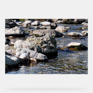 Señal Acrílica Río de la montaña de los Cárpatos - Impresión de l