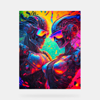 Señal Acrílica Robo de acción: Rótulo acrílico del acelerador com