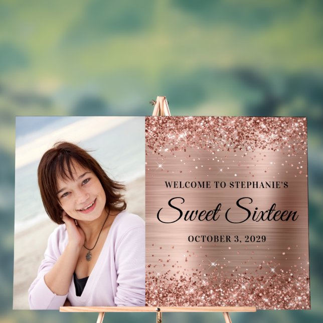 Señal Acrílica Rosa Purpurinoso Relieve metalizado dorado Dulce B (Neutral )