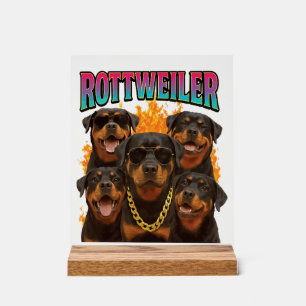 Señal Acrílica Rottweiler 
