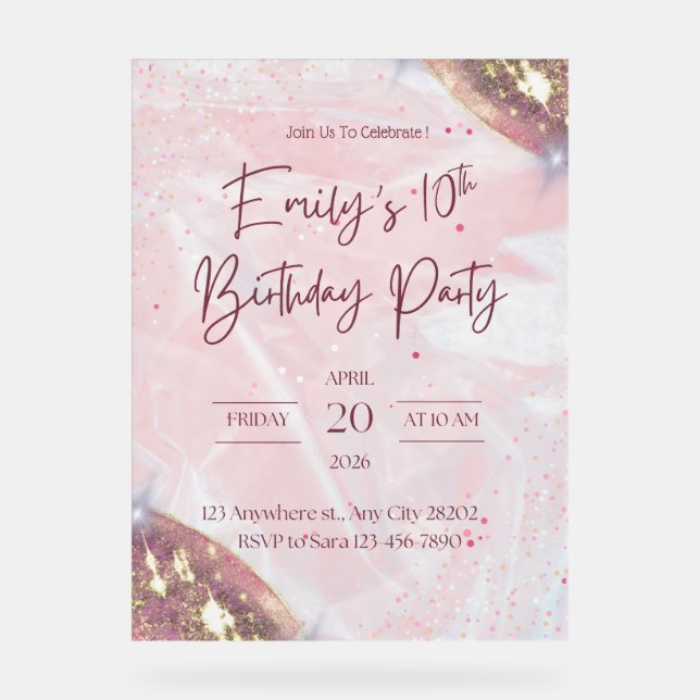 Señal Acrílica Rótulo acrílico (Anverso)