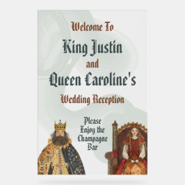 Señal Acrílica Rótulo acrílico Boda real medieval renacentista