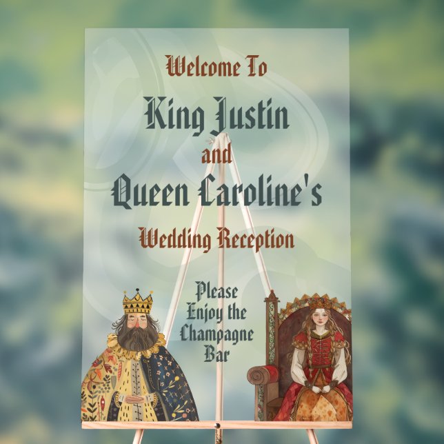 Señal Acrílica Rótulo acrílico Boda real medieval renacentista (Neutral )