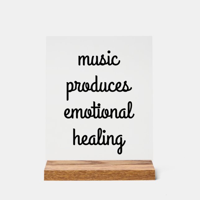 Señal Acrílica Rótulo acrílico curativo emocional (Anverso)